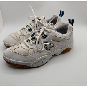 Head Sonic Low Racquetball Sneakers Women Size 8.5M White/Blue Indoor Shoes